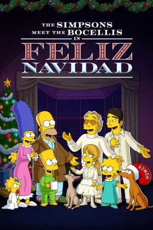 The Simpsons Meet the Bocellis in "Feliz Navidad" — постер